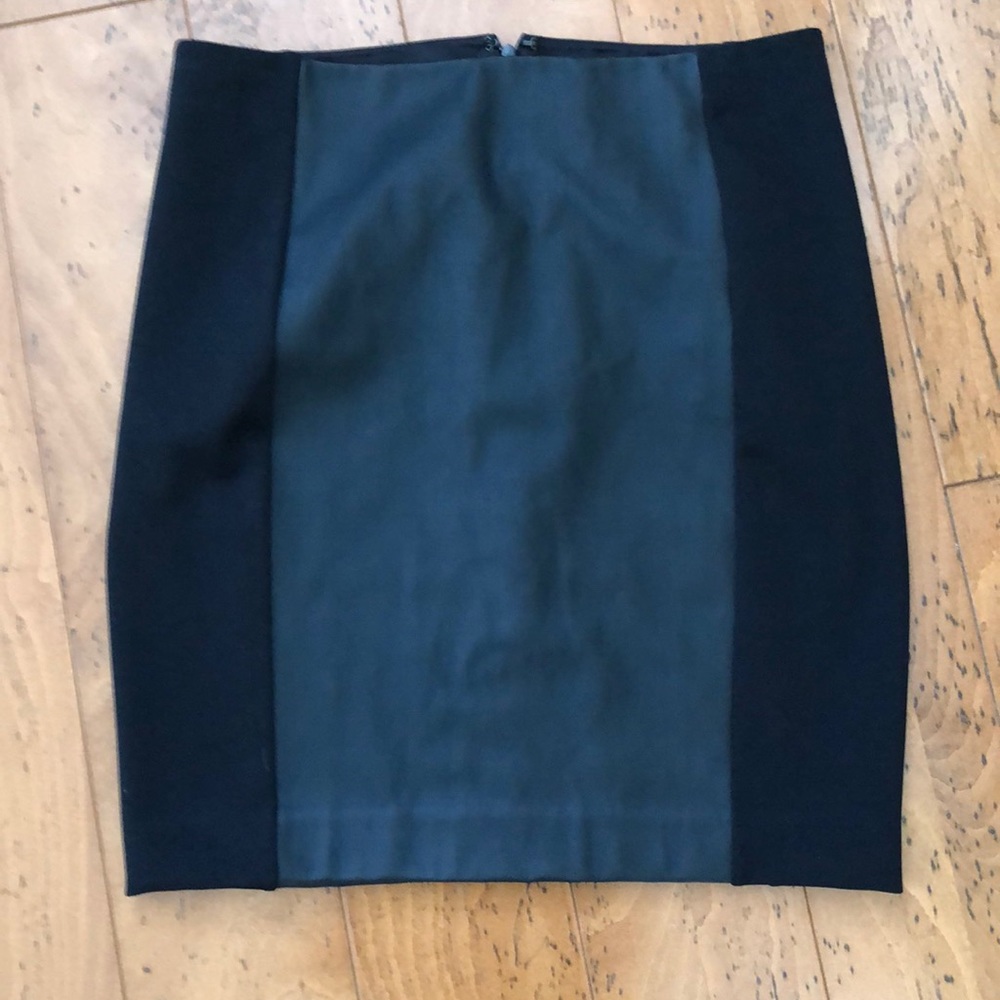 Express faux leather panel skirt, size 4